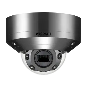 A commercial CCTV camera used in a professional security installation